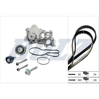 Pompe à eau + kit de courroie de distribution DOLZ [KD149]