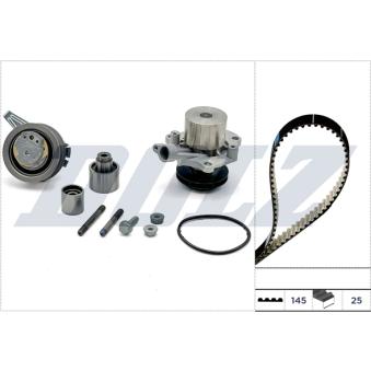 Pompe à eau + kit de courroie de distribution DOLZ KD153 pour MAZDA 6 1.6 TDI - 110cv