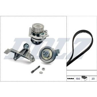 Pompe à eau + kit de courroie de distribution DOLZ KD168 pour MAZDA 121 2.0 - 130cv