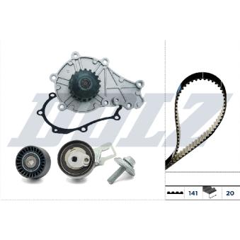 Pompe à eau + kit de courroie de distribution DOLZ KD169 pour PEUGEOT PARTNER 1.5 BlueHDi 100 - 102cv