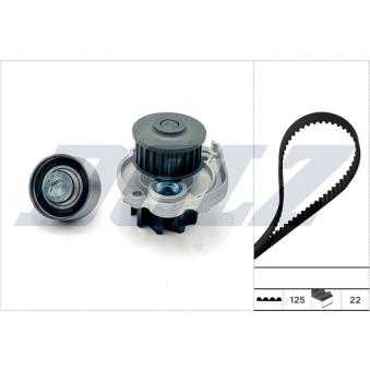 Pompe à eau + kit de courroie de distribution DOLZ KD188 pour FIAT PANDA 1.1 - 54cv