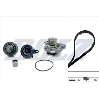 Pompe à eau + kit de courroie de distribution DOLZ [KD191]