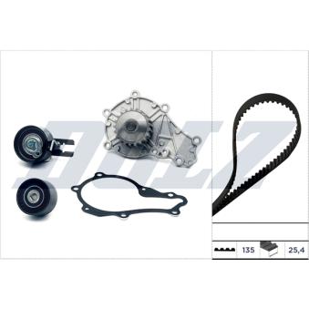 Pompe à eau + kit de courroie de distribution DOLZ [KD192]