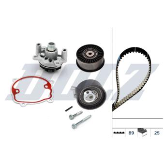 Pompe à eau + kit de courroie de distribution DOLZ KD241