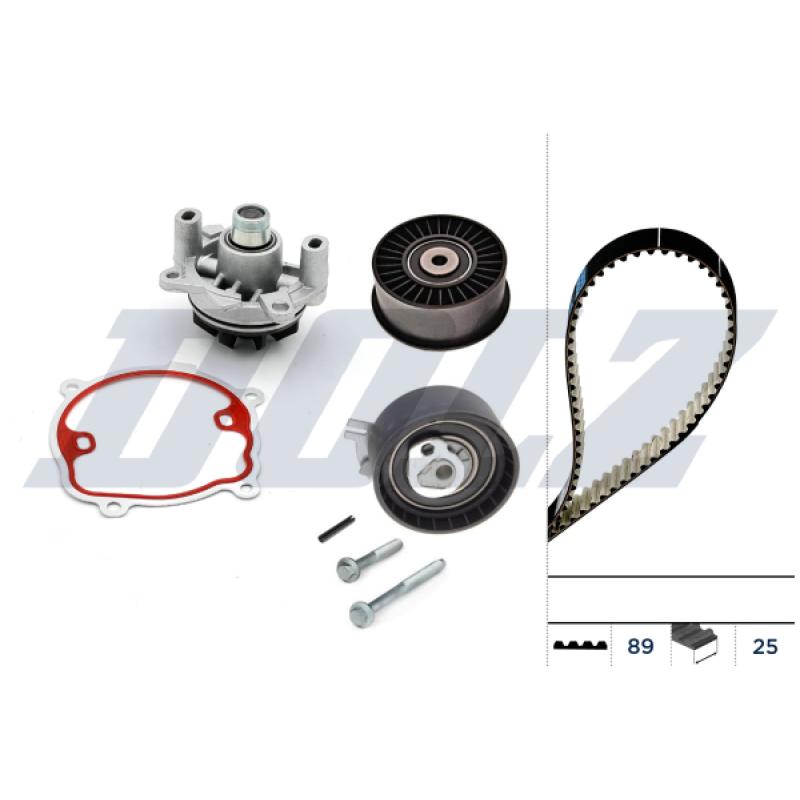 Pompe à eau + kit de courroie de distribution DOLZ KD241 - Visuel 1