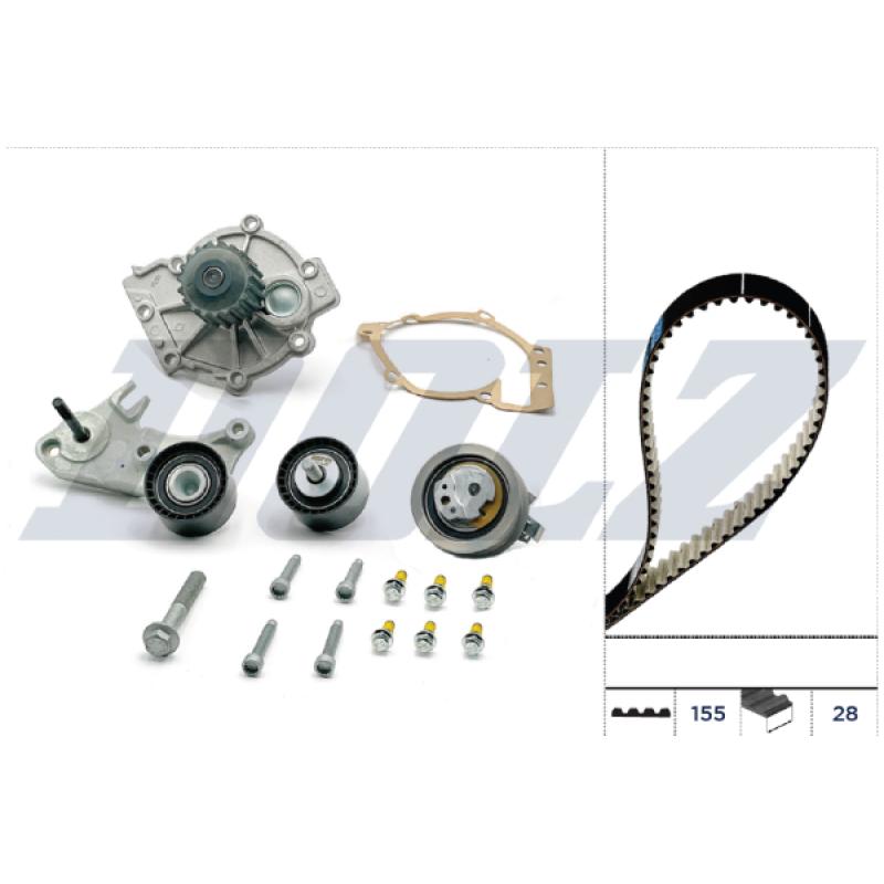 Pompe à eau + kit de courroie de distribution DOLZ KD254 - Visuel 1