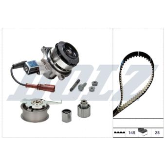 Pompe à eau + kit de courroie crantée DOLZ KD304V pour KIA BESTA 1.6 TDI - 110cv