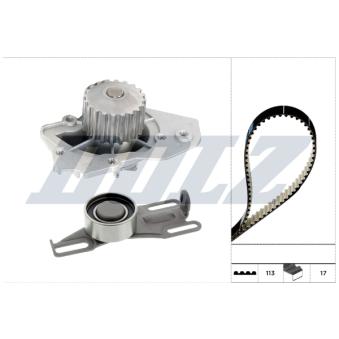 Pompe à eau + kit de courroie crantée DOLZ KD305 pour CITROEN BX 1.9 GTI 4x4 - 120cv