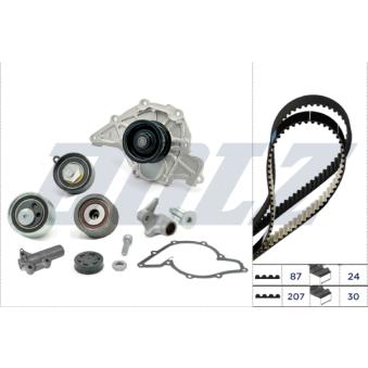 Pompe à eau + kit de courroie crantée DOLZ KD327 pour FORD FOCUS 2.5 TDI - 163cv Pompe à eau + kit de courroie crantée DOLZ KD327 pour FORD FOCUS 2.5 TDI - 163cv