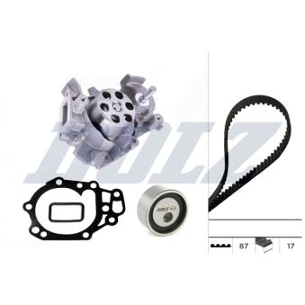 Pompe à eau + kit de courroie crantée DOLZ KD348 pour RENAULT TWINGO 1.2 - 58cv