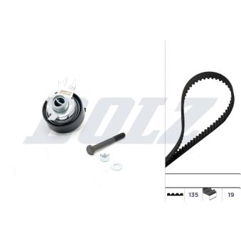 Kit de distribution DOLZ SKD031 pour MERCEDES-BENZ CLA 55 1.3 - 55cv