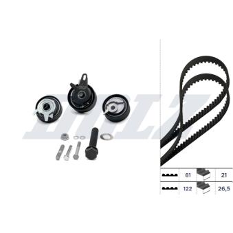 Kit de distribution DOLZ SKD052 pour VOLKSWAGEN LT 2.5 TDI - 109cv