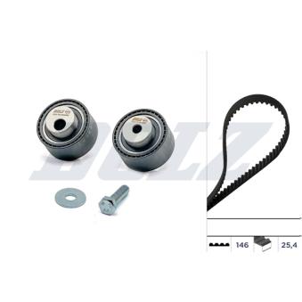 Kit de distribution DOLZ SKD076 pour PEUGEOT 607 2.2 HDI - 133cv