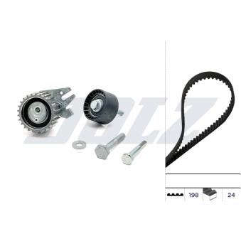 Kit de distribution DOLZ SKD084 pour ALFA ROMEO GT 1.9 JTD - 150cv