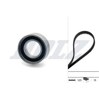 Kit de distribution DOLZ SKD091 pour FIAT PANDA 1.1 - 54cv