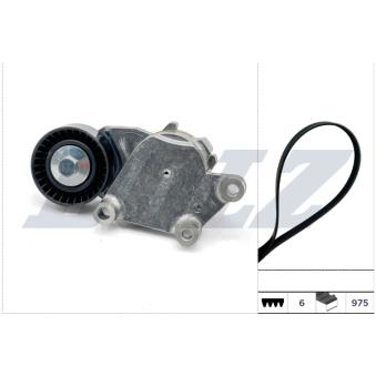 Jeu de courroies trapézoïdales à nervures DOLZ SKD194A pour FORD C-MAX 1.6 TDCi - 109cv