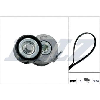 Jeu de courroies trapézoïdales à nervures DOLZ [SKD215A]