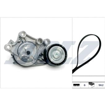 Jeu de courroies trapézoïdales à nervures DOLZ SKD218A pour HONDA LOGO 1.6 D - 75cv