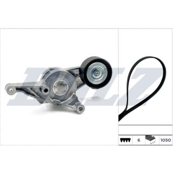 Jeu de courroies trapézoïdales à nervures DOLZ SKD220A pour VOLKSWAGEN PASSAT 2.0 TDI - 140cv