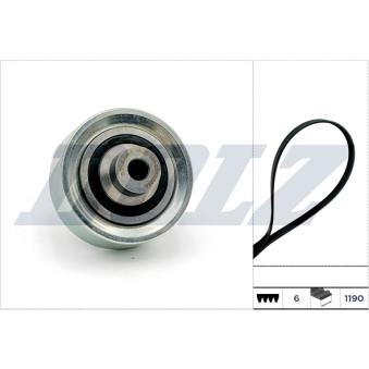 Jeu de courroies trapézoïdales à nervures DOLZ [SKD222A]