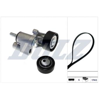 Jeu de courroies trapézoïdales à nervures DOLZ SKD313A pour FORD KUGA 1.9 TD - 92cv