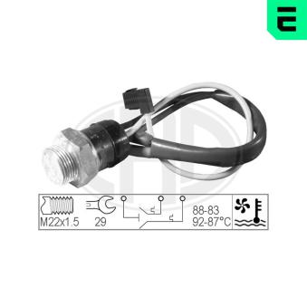 Interrupteur de température, ventilateur de radiateur ERA [330200]