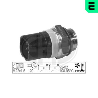 Interrupteur de température, ventilateur de radiateur ERA [330278]