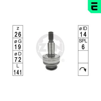 Embrayage à roue libre, démarreur ERA [ZEN1808]
