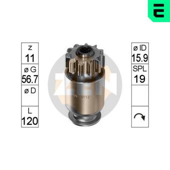 Embrayage à roue libre, démarreur ERA [ZN0110]
