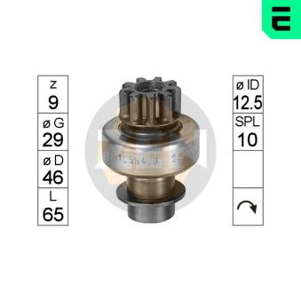 Embrayage à roue libre, démarreur ERA [ZN0554]