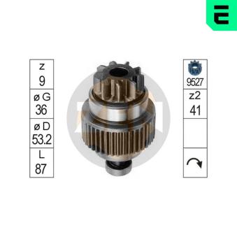 Embrayage à roue libre, démarreur ERA [ZN0790]