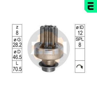Embrayage à roue libre, démarreur ERA [ZN0853]