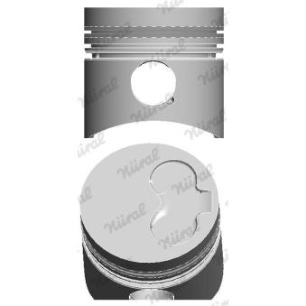 Piston NÜRAL 87-109807-10 pour VOLKSWAGEN CADDY 2.4 TD Intercooler - 122cv