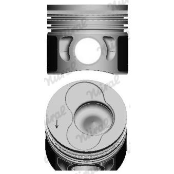 Piston NÜRAL 87-114907-25 pour VOLKSWAGEN BORA 1.9 TDI 4motion - 150cv