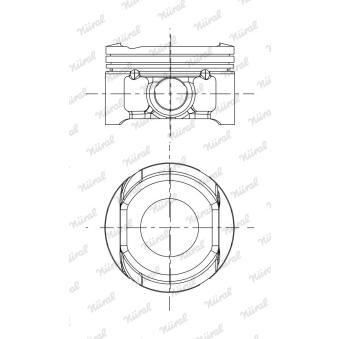 Piston NÜRAL 87-437707-00 pour OPEL ASTRA 1.6 LPG - 109cv Piston NÜRAL 87-437707-00 pour OPEL ASTRA 1.6 LPG - 109cv