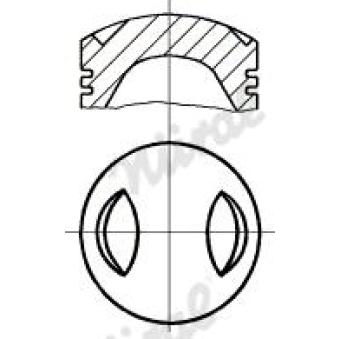 Piston NÜRAL 87-527200-00 Piston NÜRAL 87-527200-00