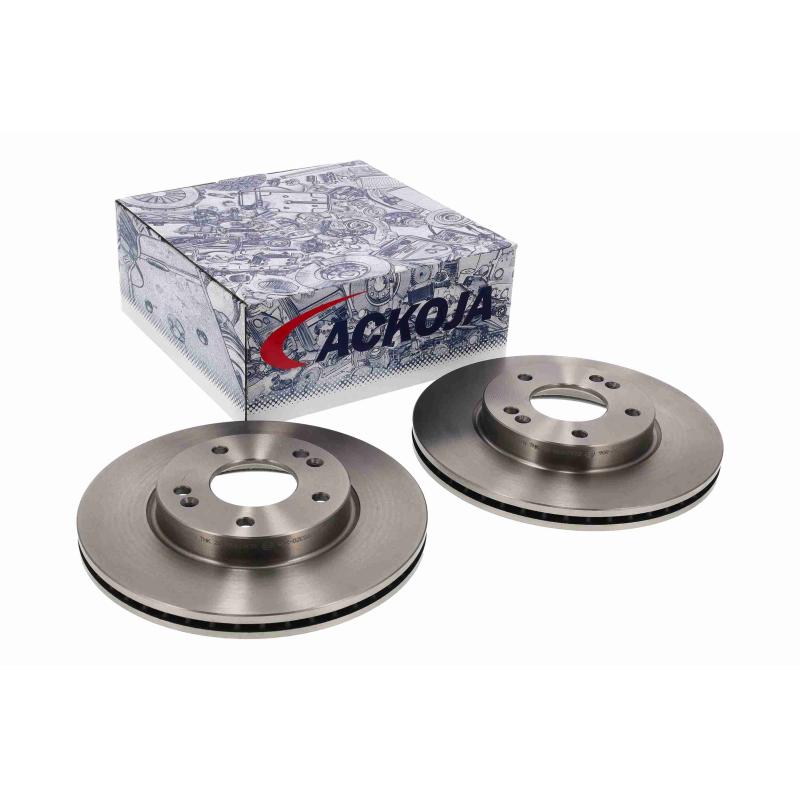 Jeu de 2 disques de frein avant ACKOJA A52-40023 - Visuel 1
