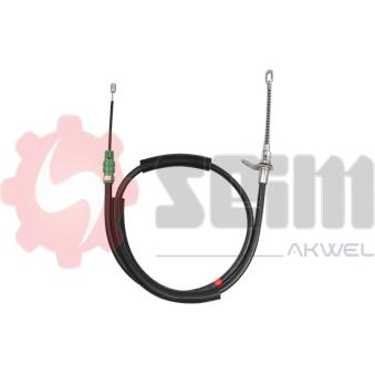 Tirette à câble, frein de stationnement arrière gauche SEIM 555363 pour CHRYSLER VOYAGER 3.8 AWD - 218cv