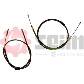 Tirette à câble, frein de stationnement SEIM OEM 9628847180
