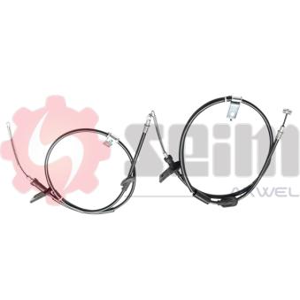 Tirette à câble, frein de stationnement SEIM 853281 pour OPEL AGILA 1.3 CDTI - 70cv
