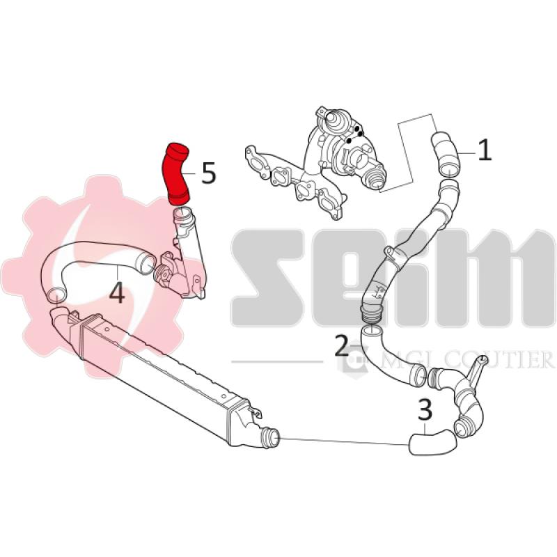 Gaine de suralimentation SEIM 981047 - Visuel 2