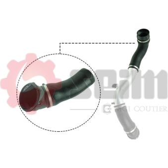 Gaine de suralimentation SEIM 981104 pour BMW Série 5 525 d - 163cv