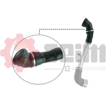 Gaine de suralimentation SEIM 981108 pour BMW Série 5 525 d - 177cv