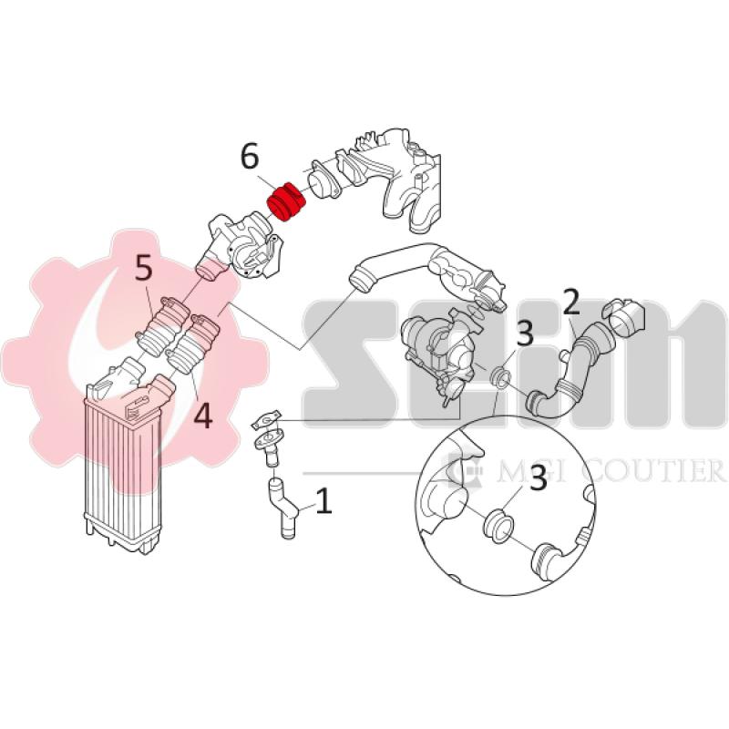 Tuyau de retour d'huile SEIM 981124 - Visuel 1
