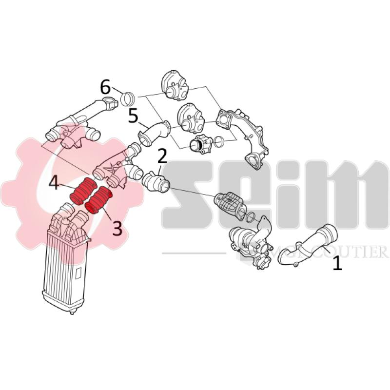 Gaine de suralimentation SEIM 981134 - Visuel 1