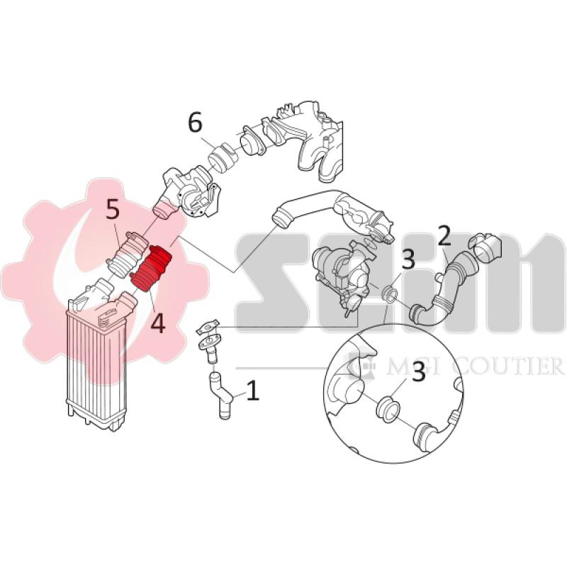 Gaine de suralimentation SEIM 981134 - Visuel 2