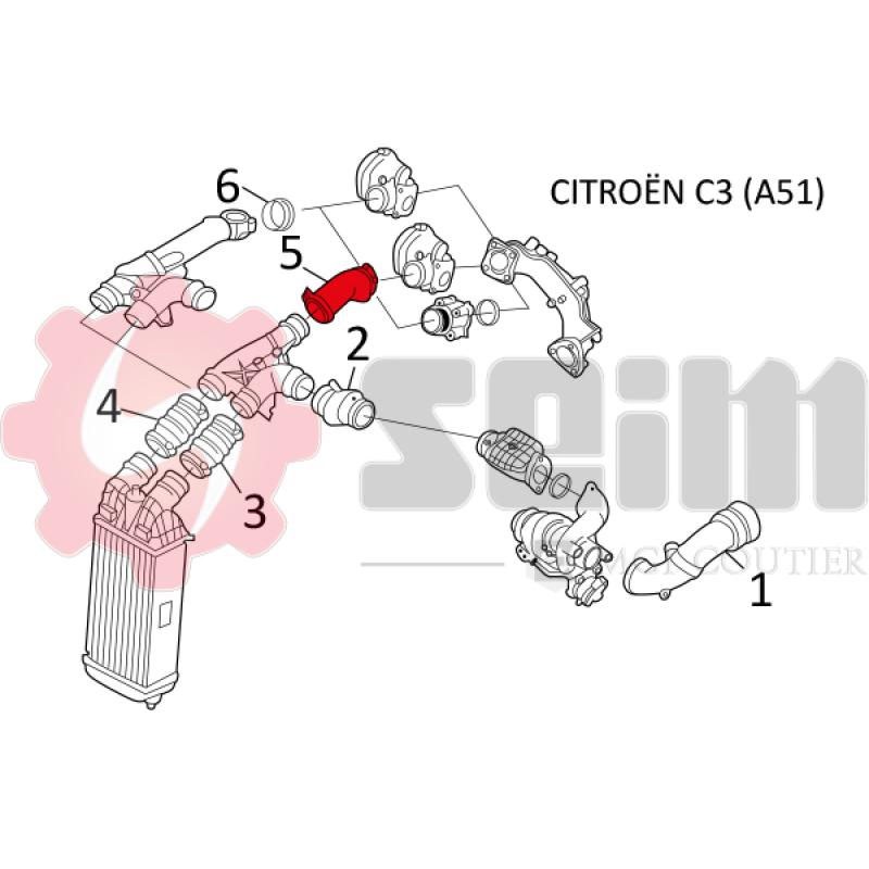 Gaine de suralimentation SEIM 981135 - Visuel 1