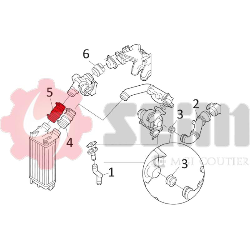 Gaine de suralimentation SEIM 981135 - Visuel 2