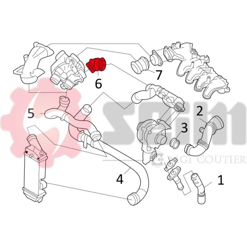 Gaine de suralimentation SEIM 981137 - Visuel 1
