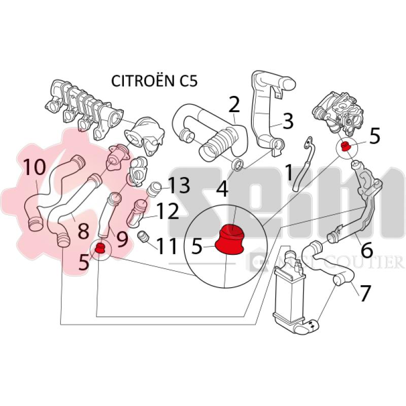 Gaine de suralimentation SEIM 981143 - Visuel 1